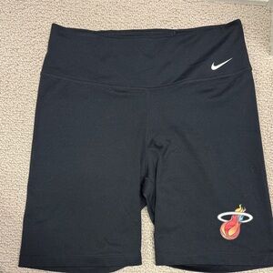 Nike Women's Black Bike Shorts - Miami Heat